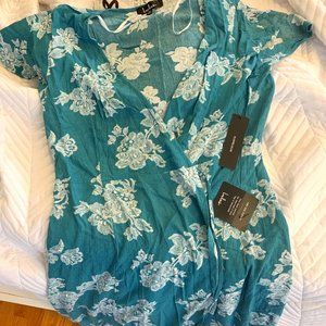 LuLu's Heart of Marigold Turquoise Floral Dress